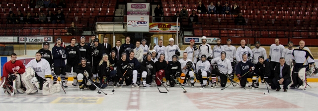 Everybody wins in first Paul Nelson Memorial Hockey Game
