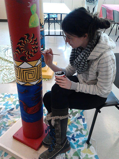 Sky Woman installation at NU