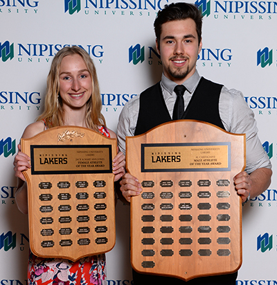 Lakers celebrate with Athletics Awards