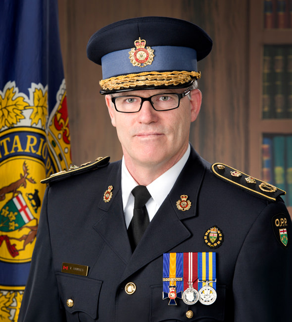 OPP Commissioner Hawkes speaking on campus