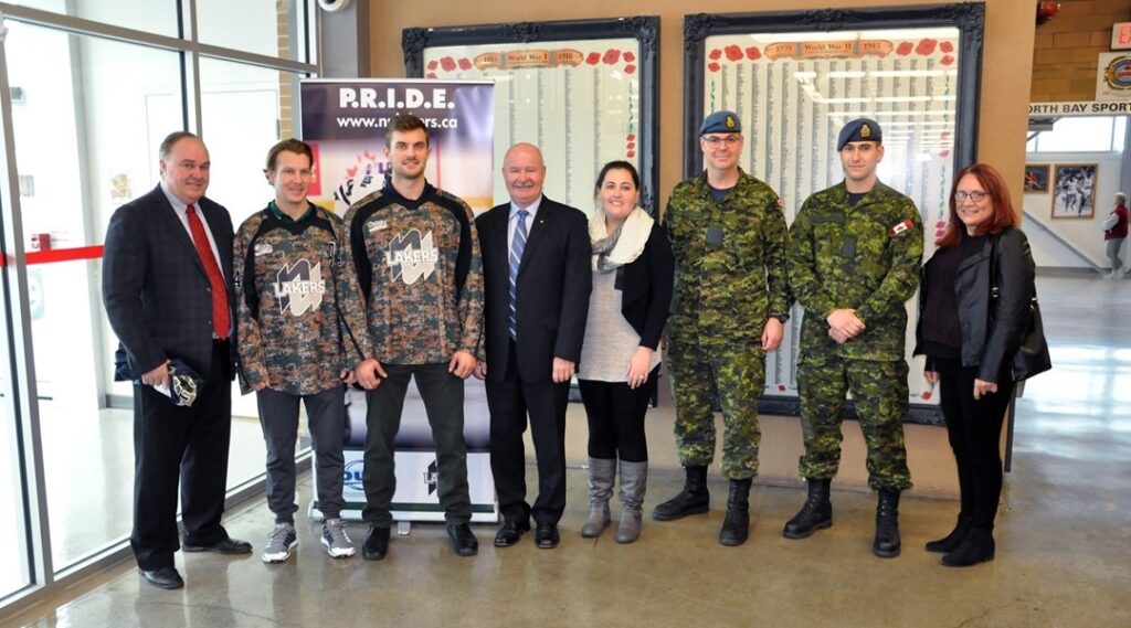 Military Appreciation Night for Lakers hockey