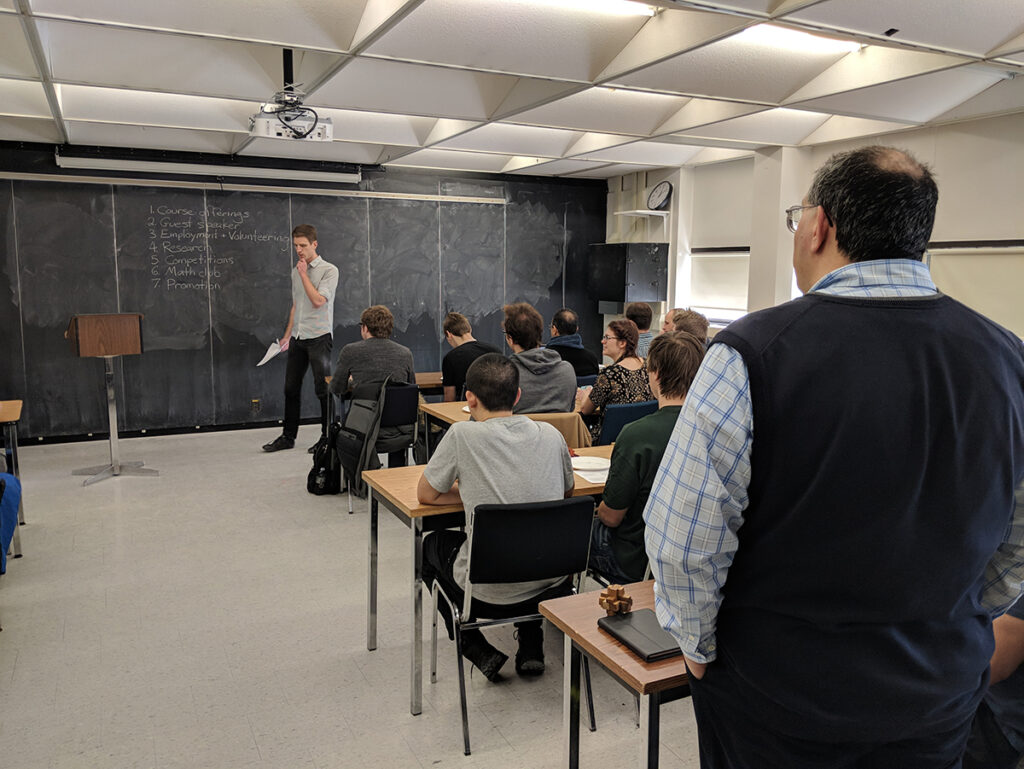 Mathematics info session energizes students