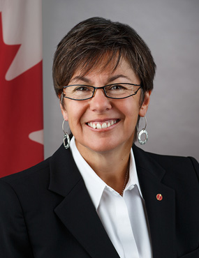 Senator Kim Pate speaking at NU for International Women’s Week